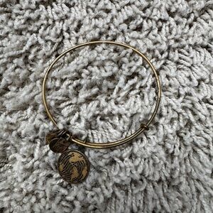 ALEX AND ANI Gold Bangle Bracelet with Charms